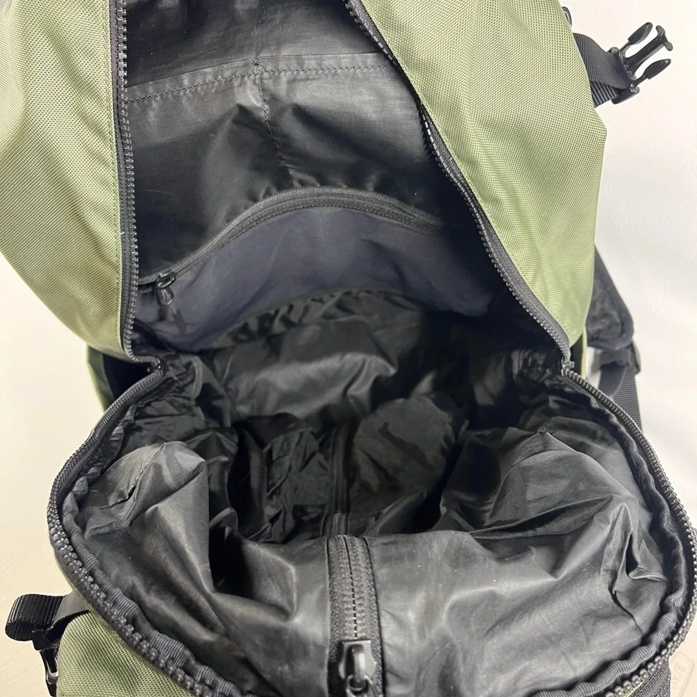 Lululemon Cruiser Backpack Sage Green Olive Multi Pocket Commuter Bag OS